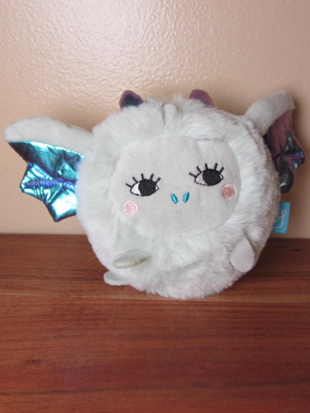 plush manhattan toy Squeezmeez blue monster ball 2018 (W6682)